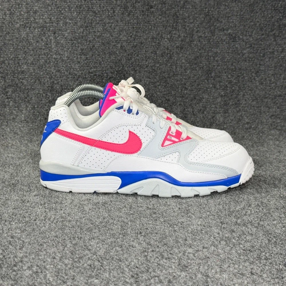 Nike Air Cross Trainer 3 Low Sneaker Men 11 White Hyper Pink Racer Blue Athletic